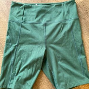 Girlfriend Collective High Rise Bike Short - moss